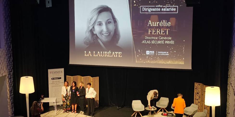 Aurélie Féret, gagnante de la catégorie dirigeante salariée