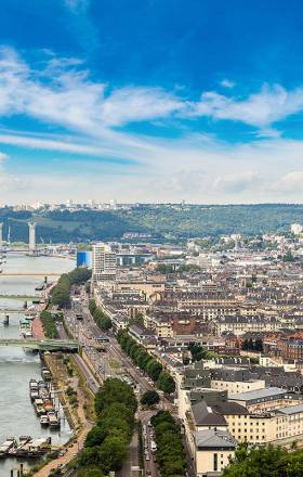 Photo de la Seine, à Rouen