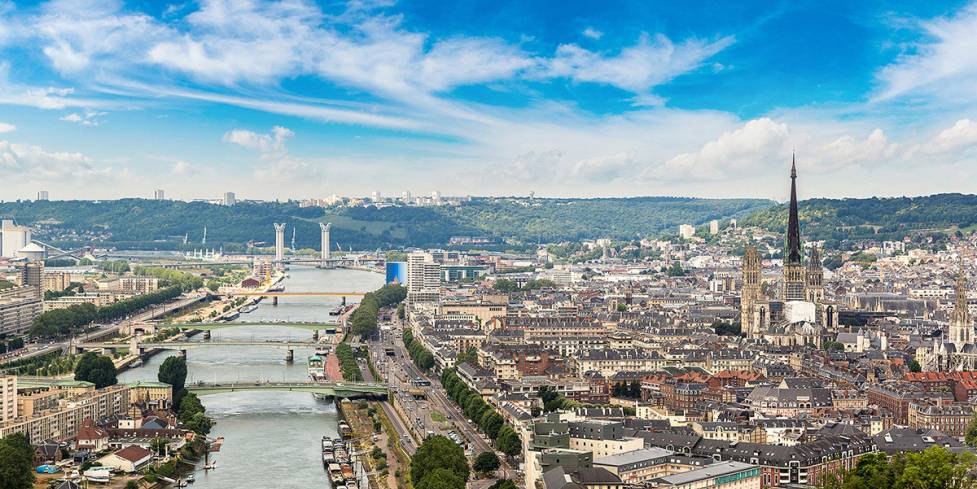 Photo de la Seine, à Rouen