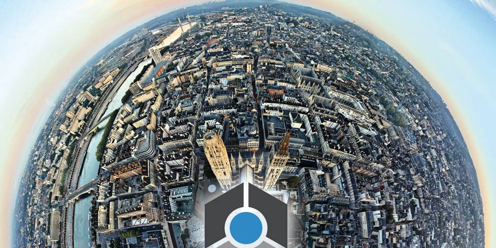 Photo de Rouen avec le logo d'Atlas Sécurité